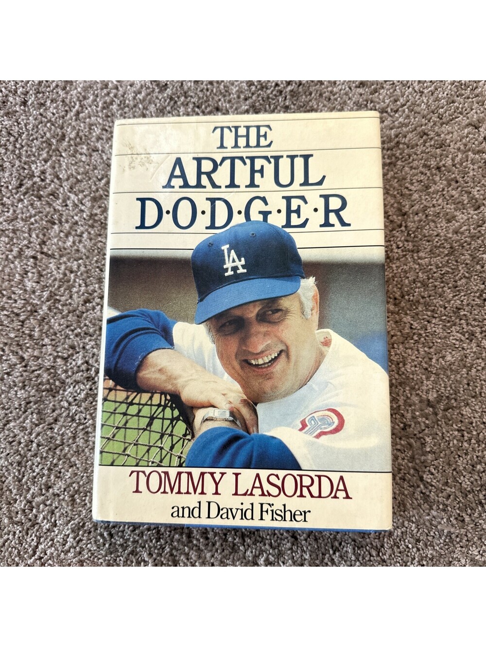 Tommy Lasorda The Artful Dodger Signed Book Personalized Autographed